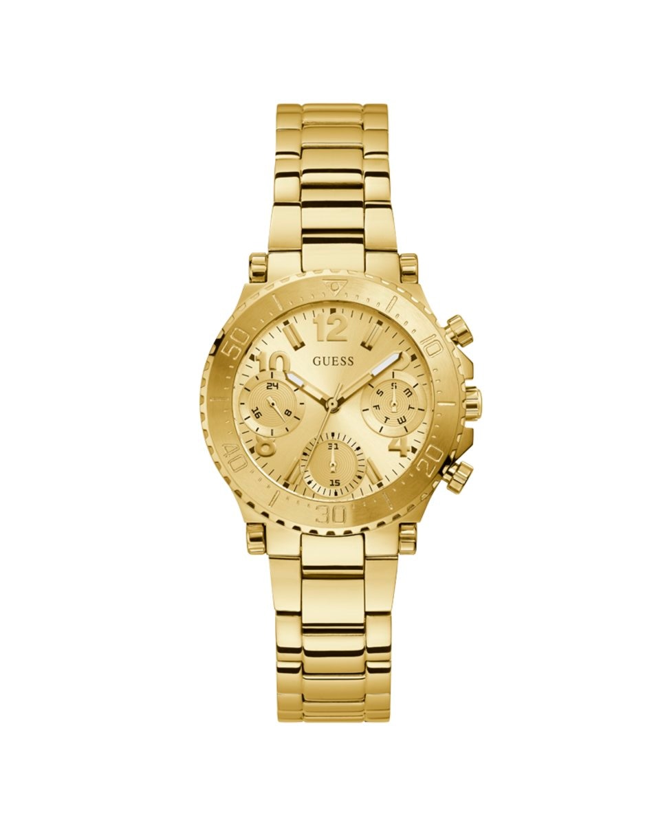 Женские часы Cosmic GW0465L1 со стальным и золотым ремешком Guess, золотой наручные часы guess sport gw0465l1 золотой