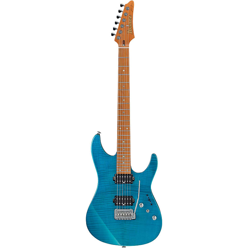Электрогитара Ibanez Martin Miller Signature MM1 Electric Guitar - Transparent Aqua Blue