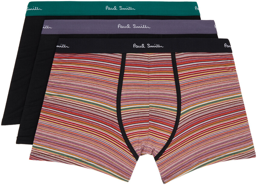 

Набор из трех разноцветных длинных боксеров Paul Smith