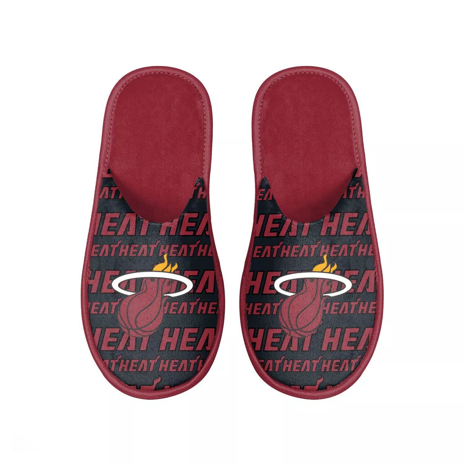 

Мужские шлепанцы с логотипом FOCO Miami Heat Scuff