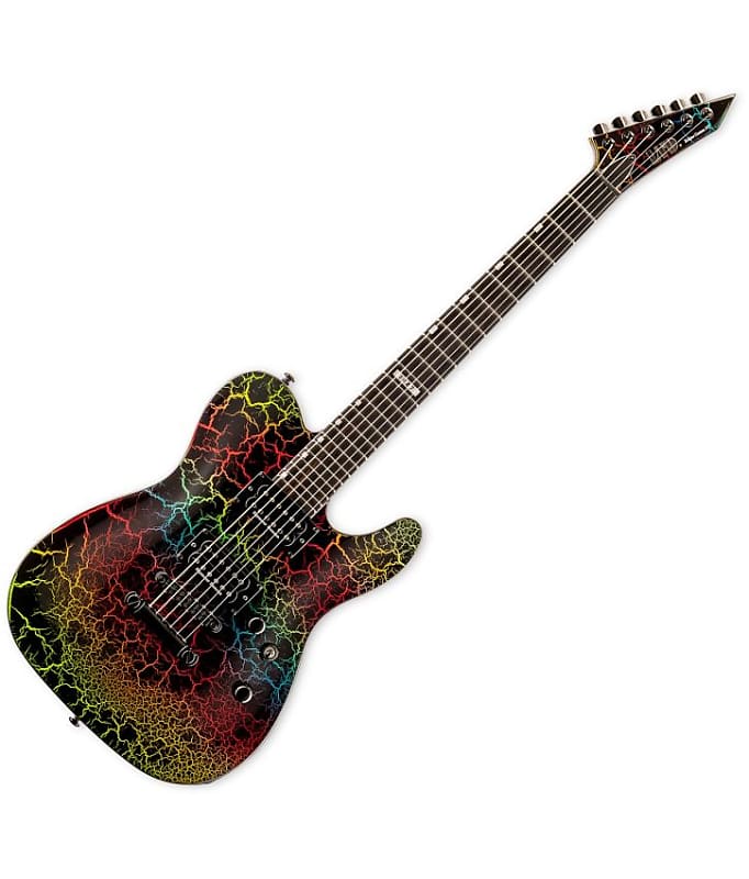 Электрогитара ESP LTD Eclipse 87 NT Electric Guitar in Rainbow Crackle Finish