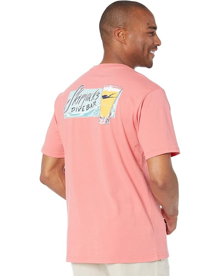 

Футболка Southern Tide Short Sleeve Skipjack Dive Bar Tee, цвет Rouge Red