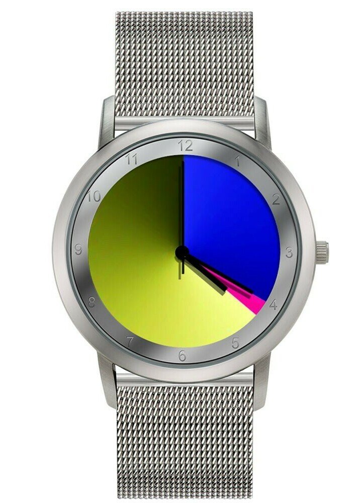 Умные часы AVANTGARDIA CLASSIC Rainbow Watch, цвет weißes echtlederband