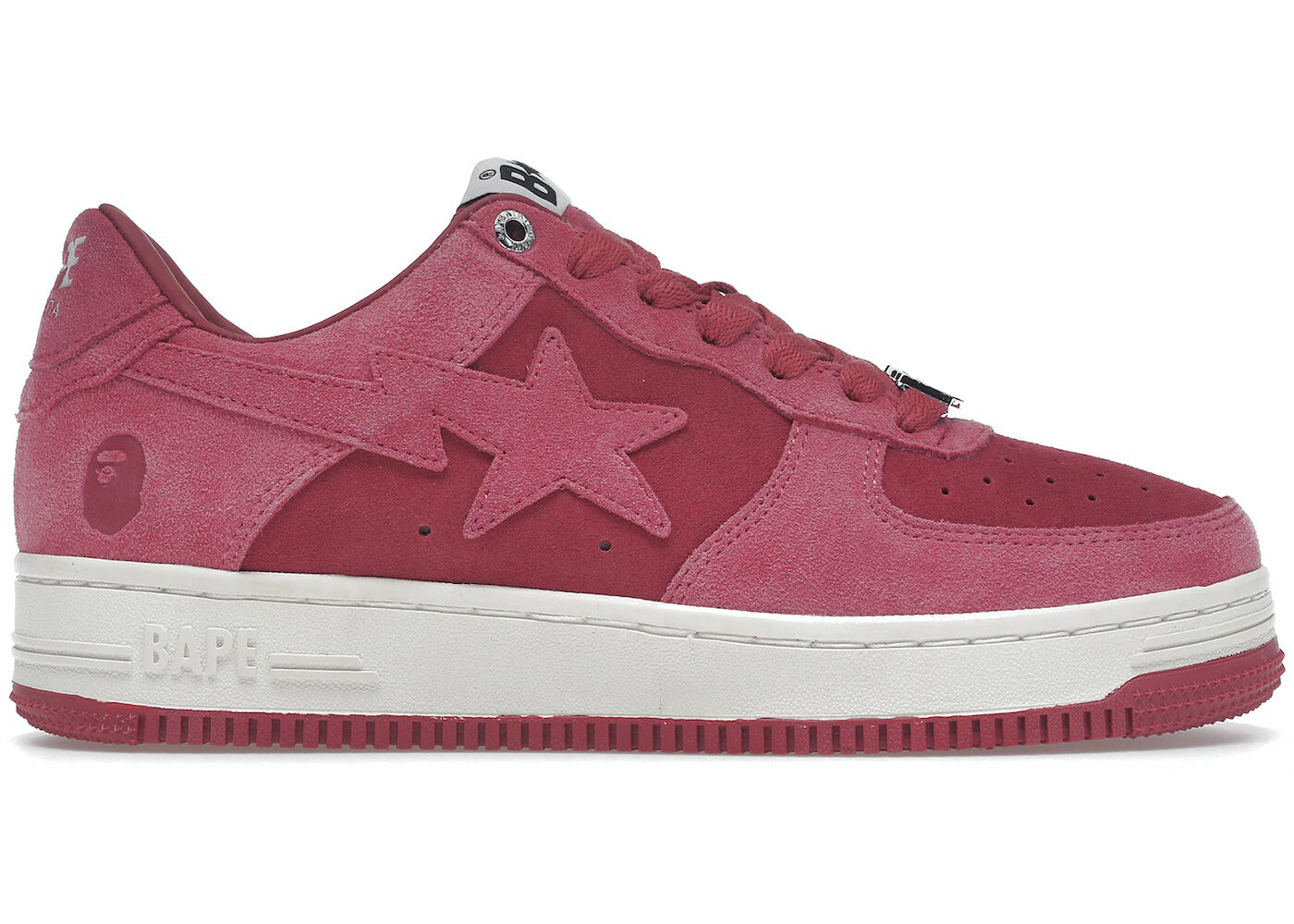 

Кроссовки мужские A Bathing Ape Bape Sta Suede, темно-розовый