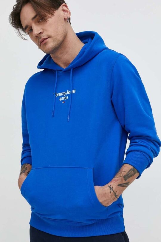 

Хлопковая толстовка Tommy Jeans, синий