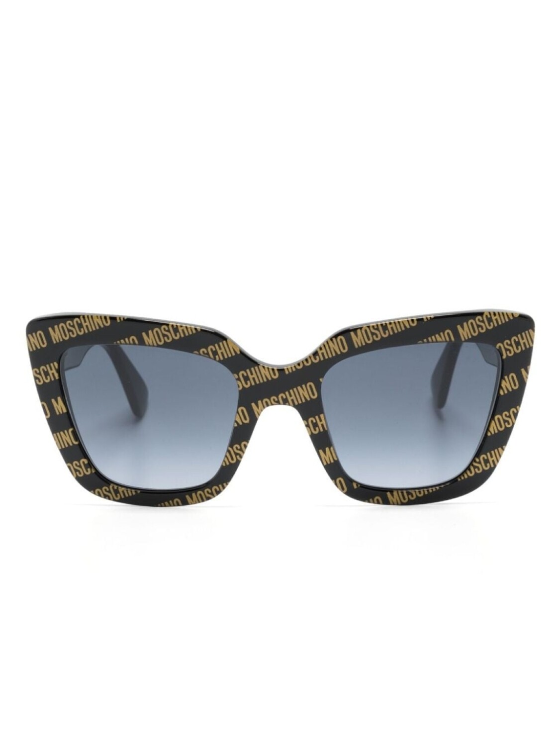 

Moschino Eyewear солнцезащитные очки в оправе 'кошачий глаз', черный