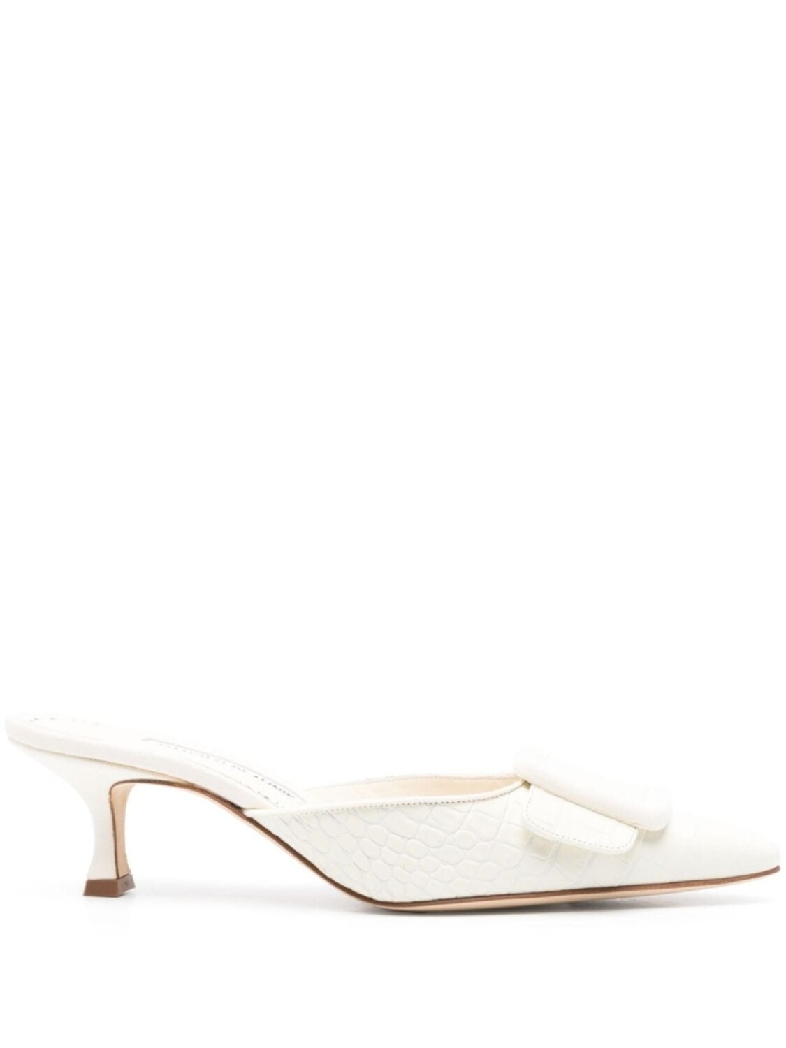 

Manolo Blahnik мюли Maysale 50 мм, белый
