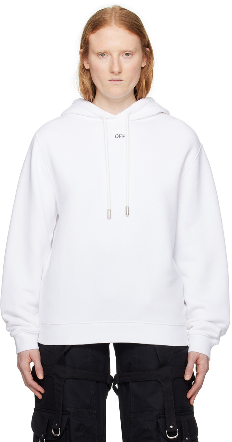 

Белый худи с вышивкой Off-White
