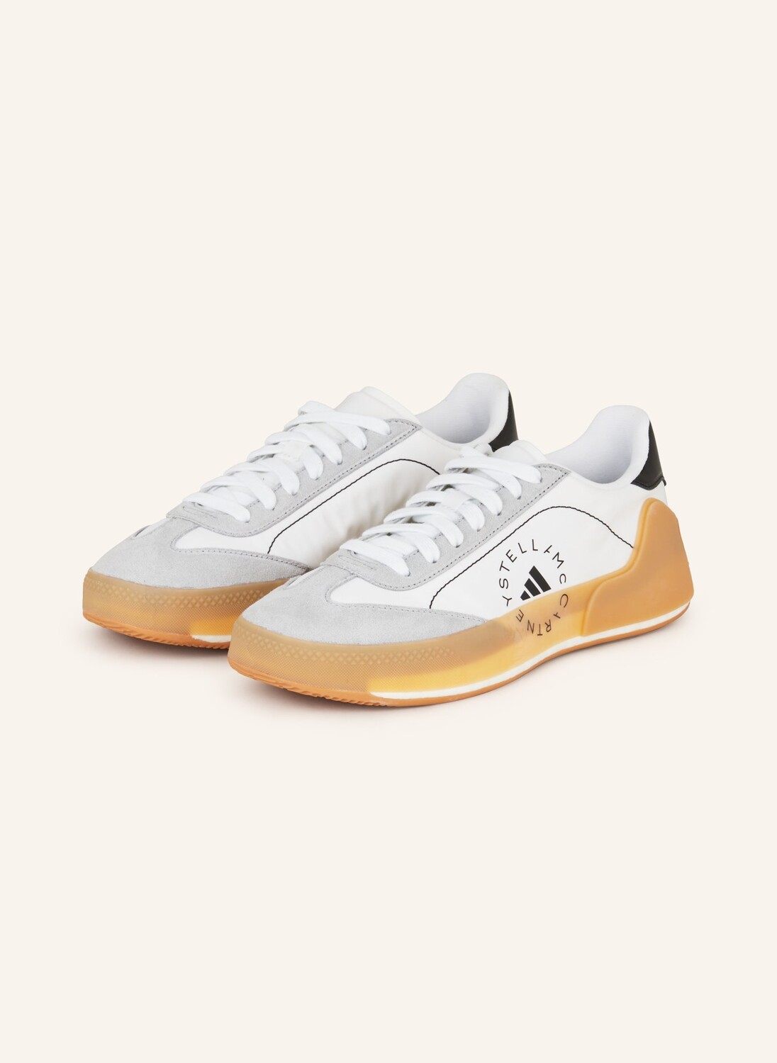 

Кроссовки court boost adidas by Stella McCartney, цвет WEISS/GRAU/SCHWARZ