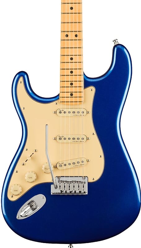 

Электрогитара Fender American Ultra Stratocaster Left Hand Maple Fingerboard Cobra Blue w/case