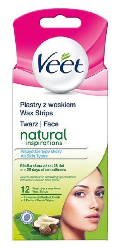 

Veet Natural Inspirations пластыри для депиляции, 12 шт.
