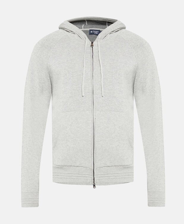

Кардиган с капюшоном Hackett London, светло-серый