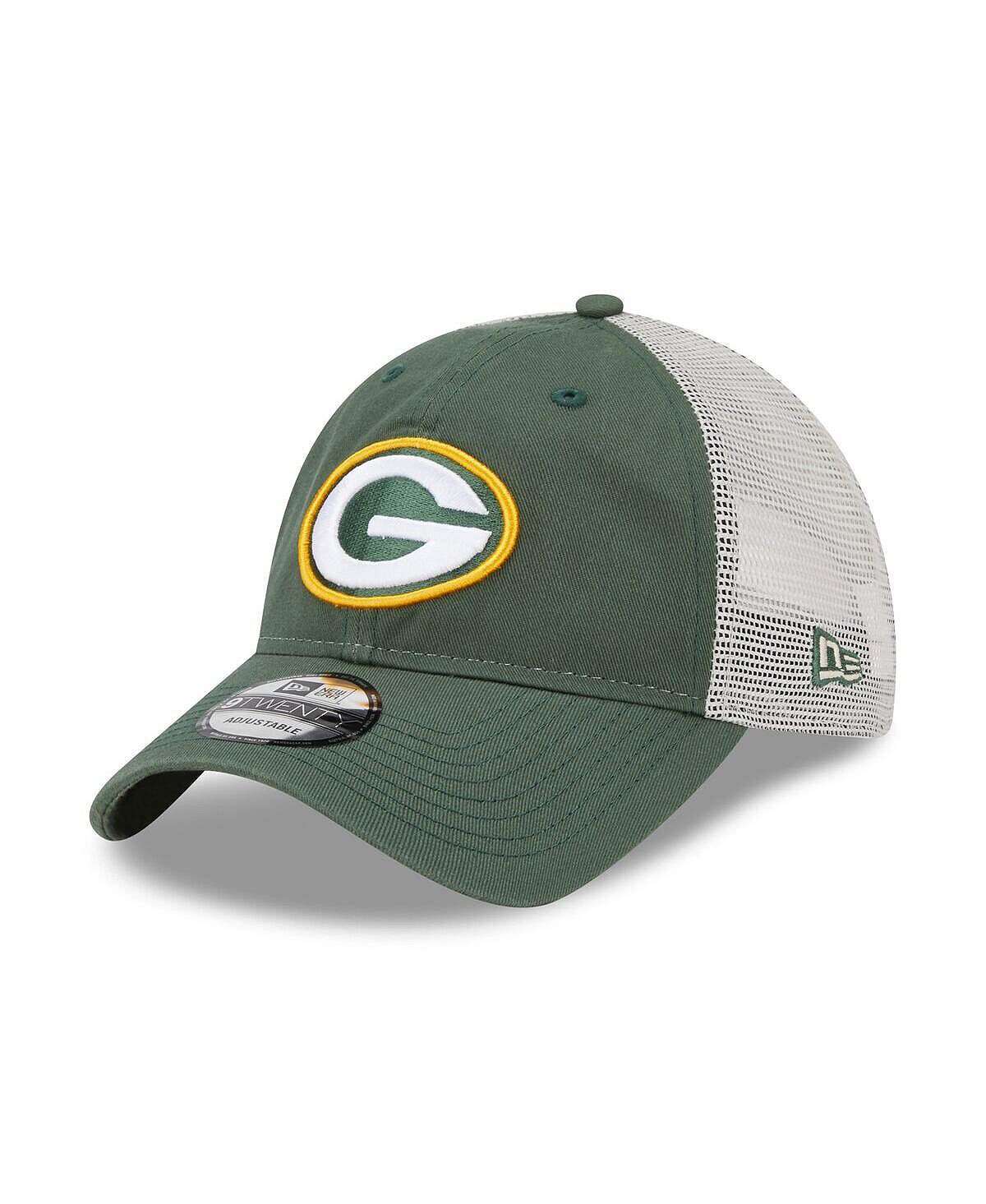 

Мужская зеленая натуральная кепка Green Bay Packers Loyal 9TWENTY Trucker Snapback New Era