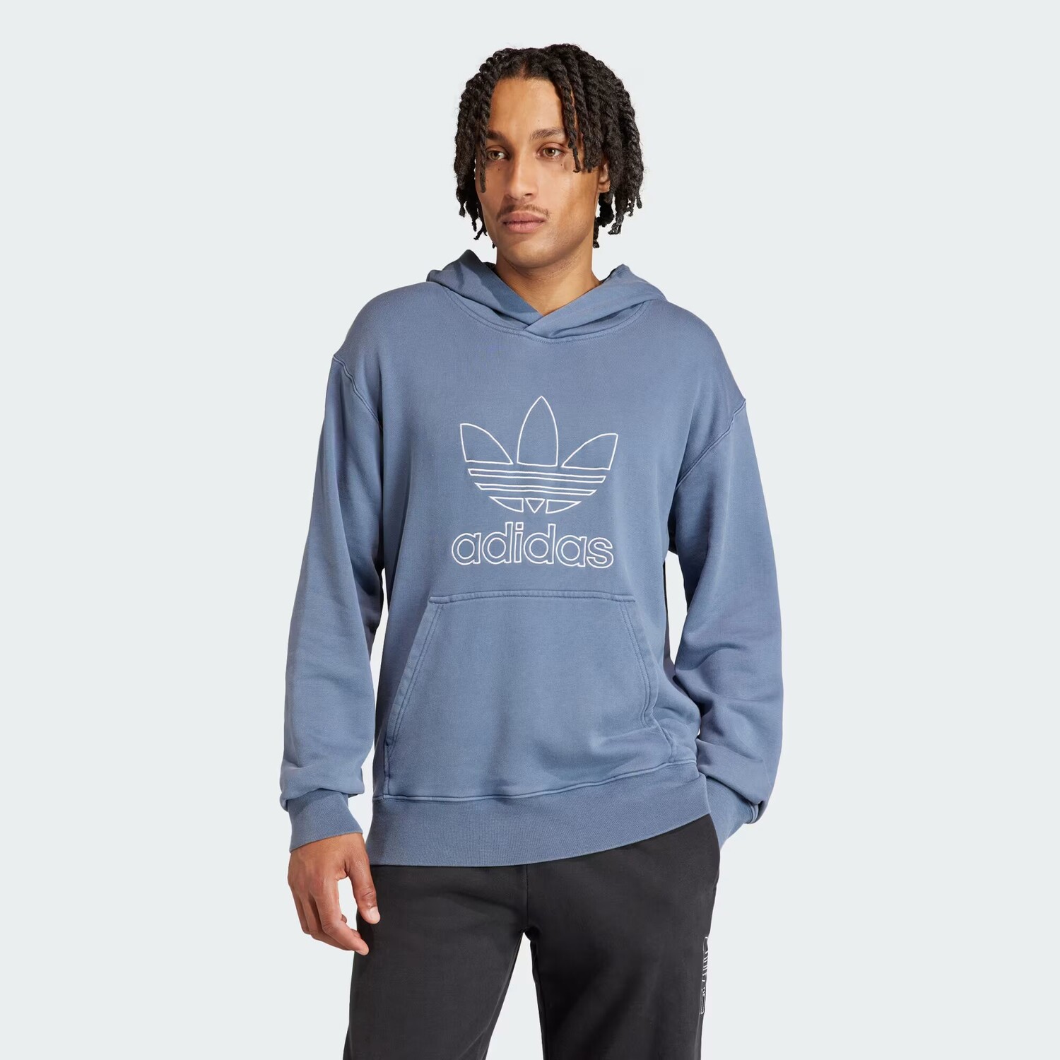 

Толстовка Adicolor Outline с трилистником Adidas, цвет Preloved Ink