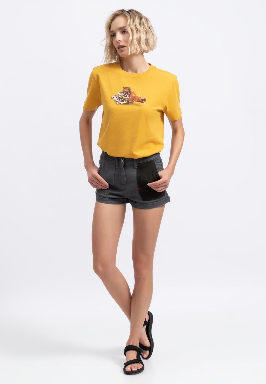 

Футболка с принтом Unisex Nigoma KAFT, цвет sulphur