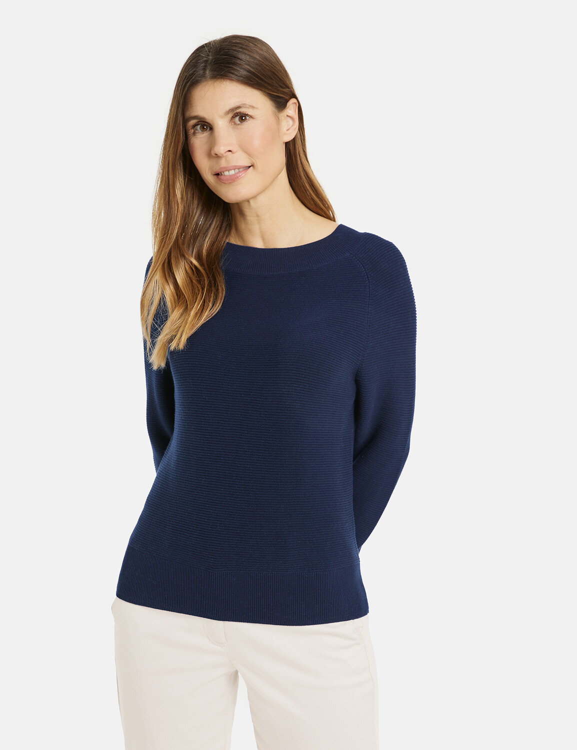 

Свитер Gerry Weber Langarm Rundhals, темно-синий