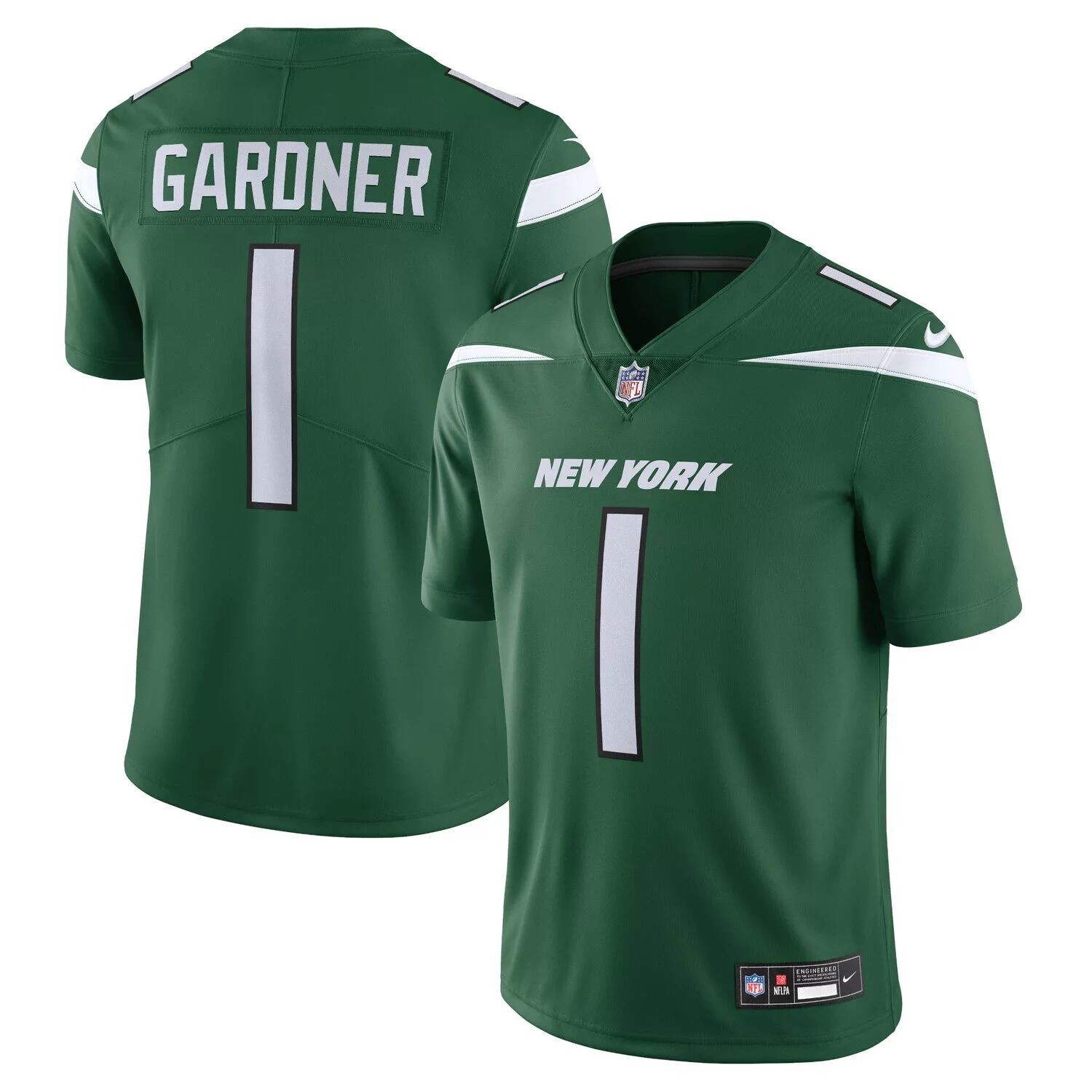 

Мужское джерси Ahmad Sauce Gardner Gotham Green New York Jets Vapor Untouchable Limited Nike