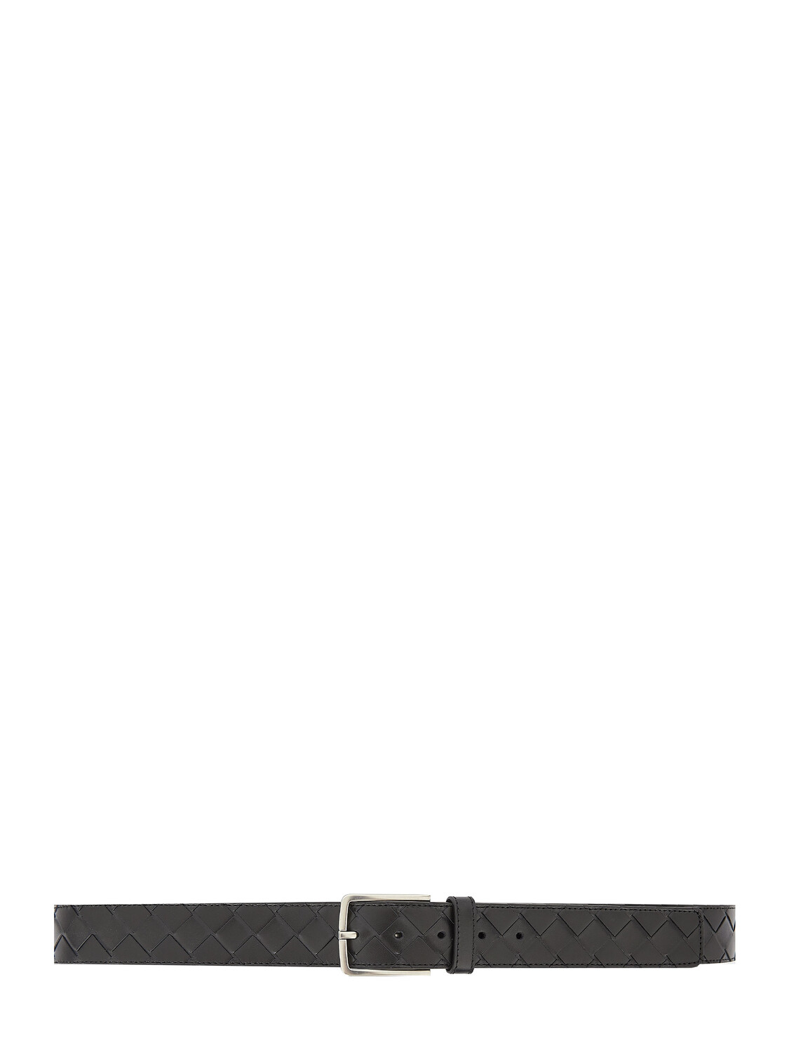

Ремень Bottega Veneta Black leather, черный