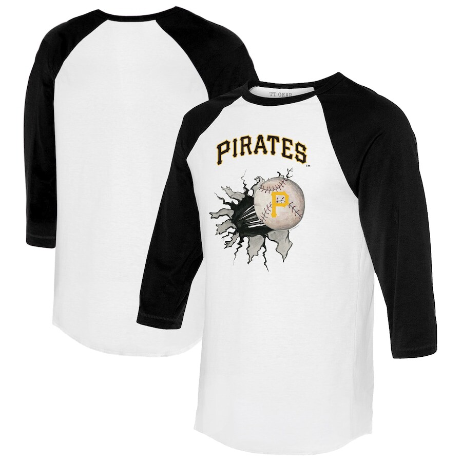 

Футболка с длинным рукавом Tiny Turnip Pittsburgh Pirates, белый