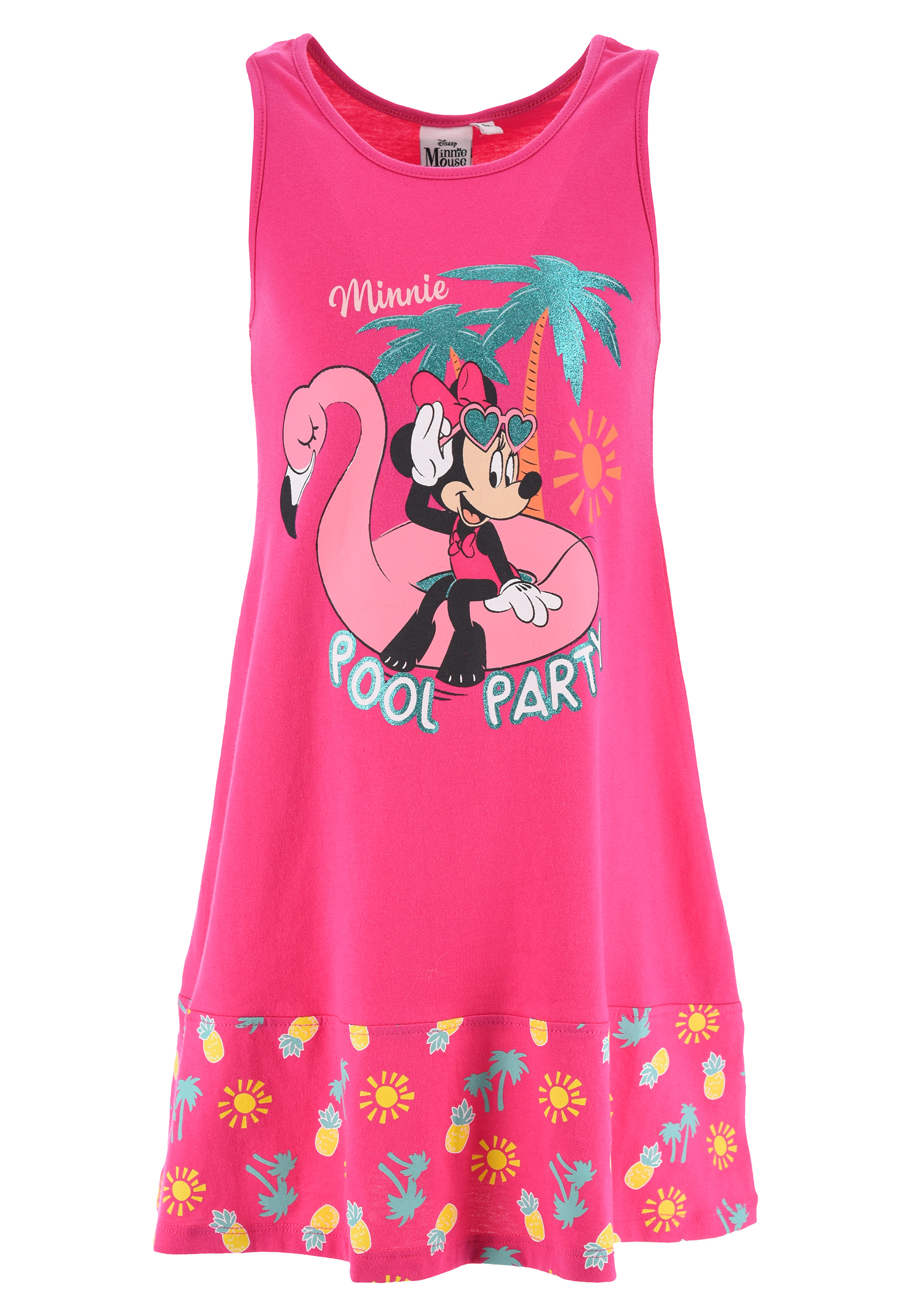 Платье Disney Minnie Mouse ärmellos Sommer, розовый рюкзак disney minnie holding flowers mini