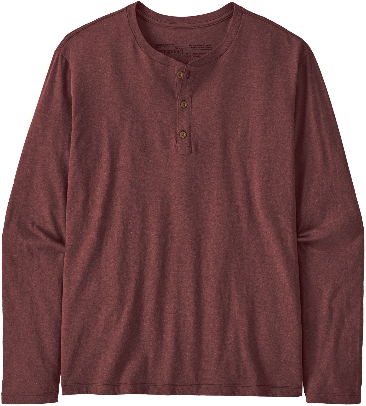 Легкая футболка на пуговицах из регенеративного органического сертифицированного хлопка — мужская Patagonia, красный футболка henley из органического хлопка esprit белый
