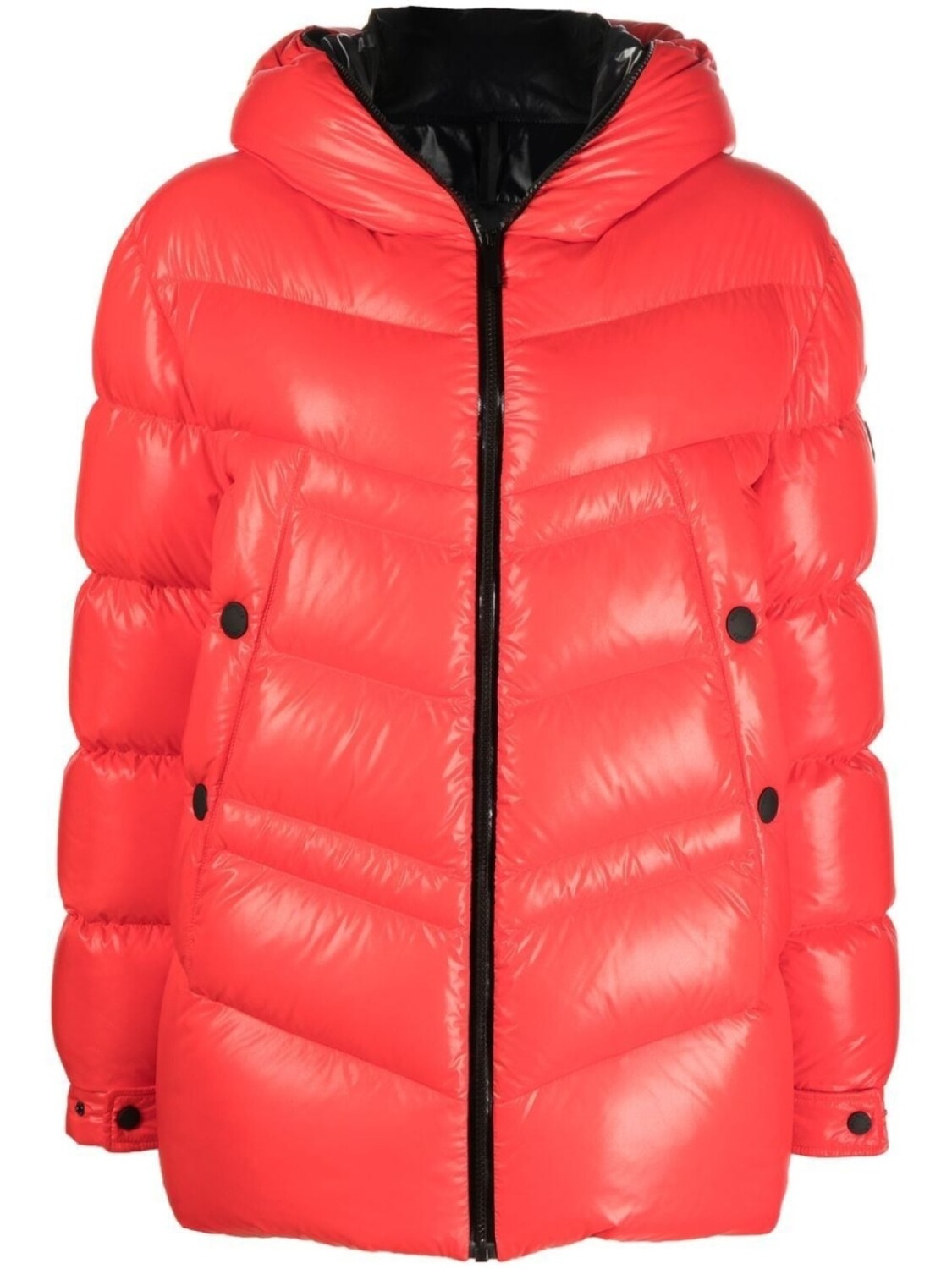 

Moncler пуховик с капюшоном, красный
