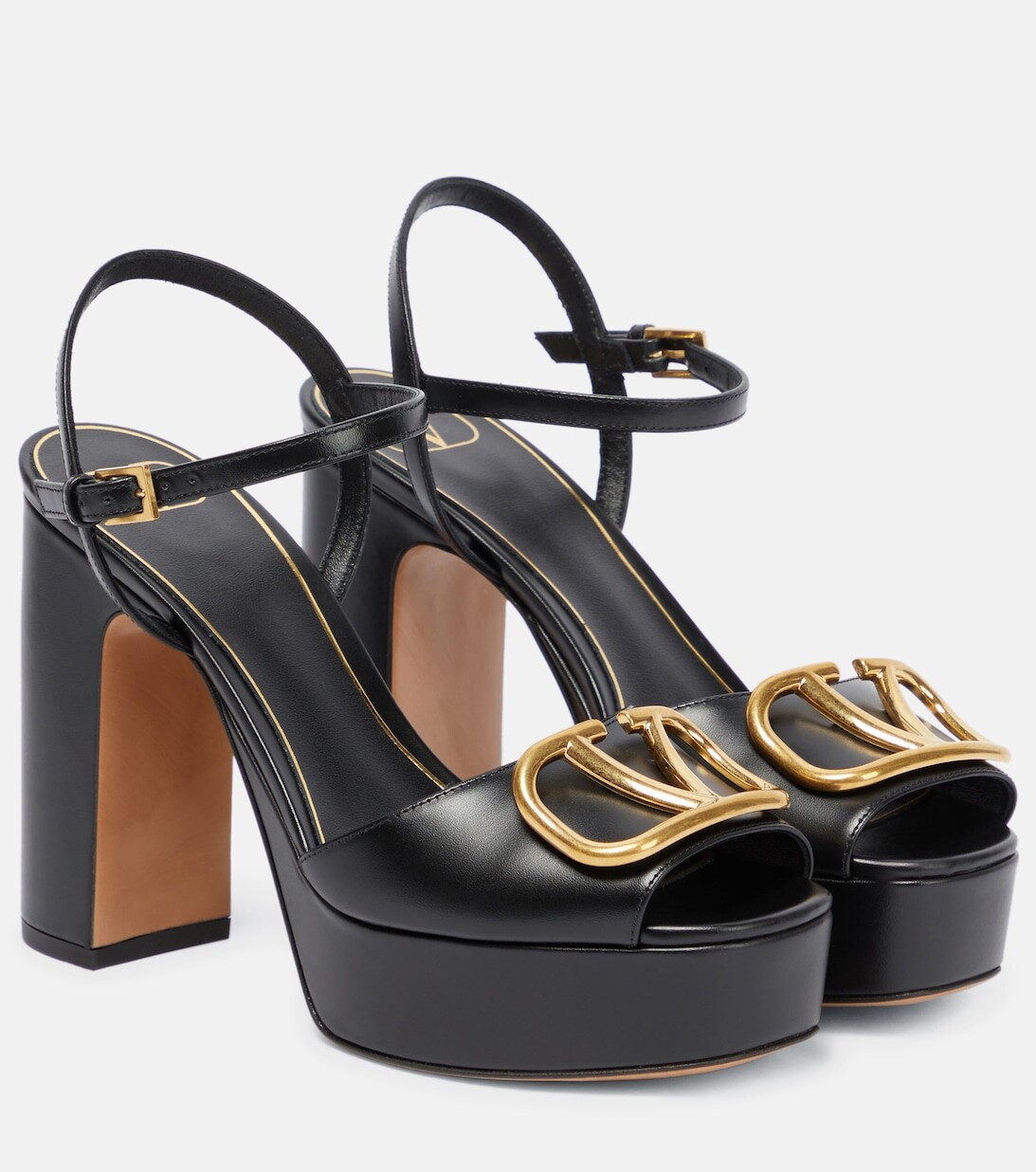 

Босоножки на платформе с логотипом VLogo Valentino Garavani, черный