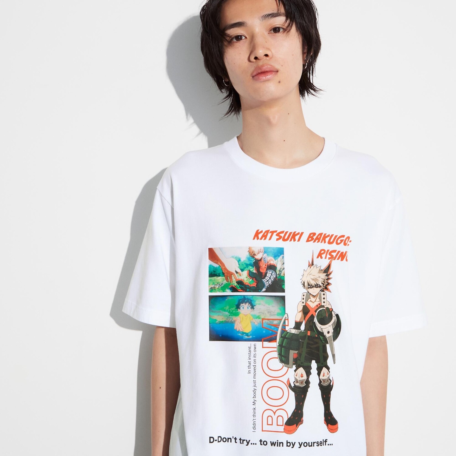 

Футболка My Hero Academia UT Graphic Katsuki Bakugou Uniqlo, белый