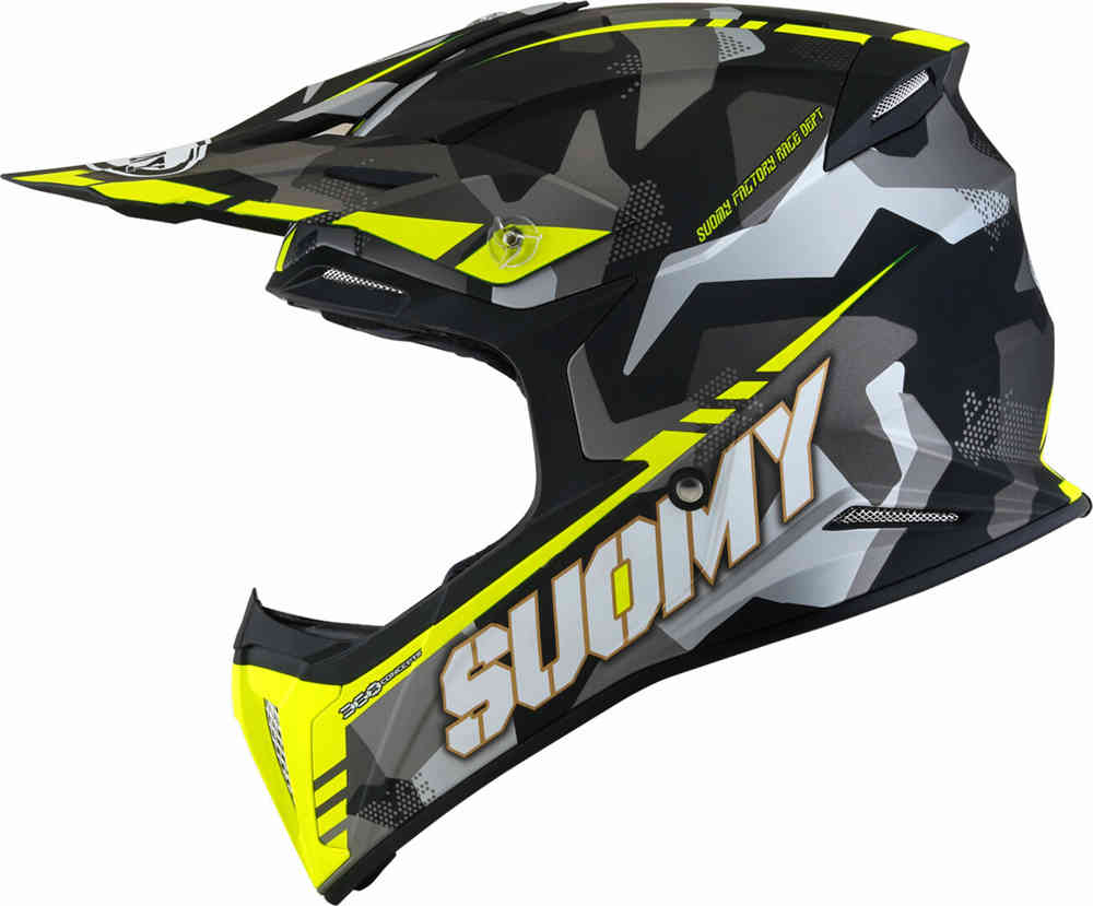 X-Wing Камуфляжный шлем для мотокросса Suomy, желтый матовый камуфляжный шлем one
