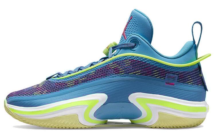 

Jordan Air Jordan 36 Low Luka PF Баскетбольные кроссовки Синий/Зеленый