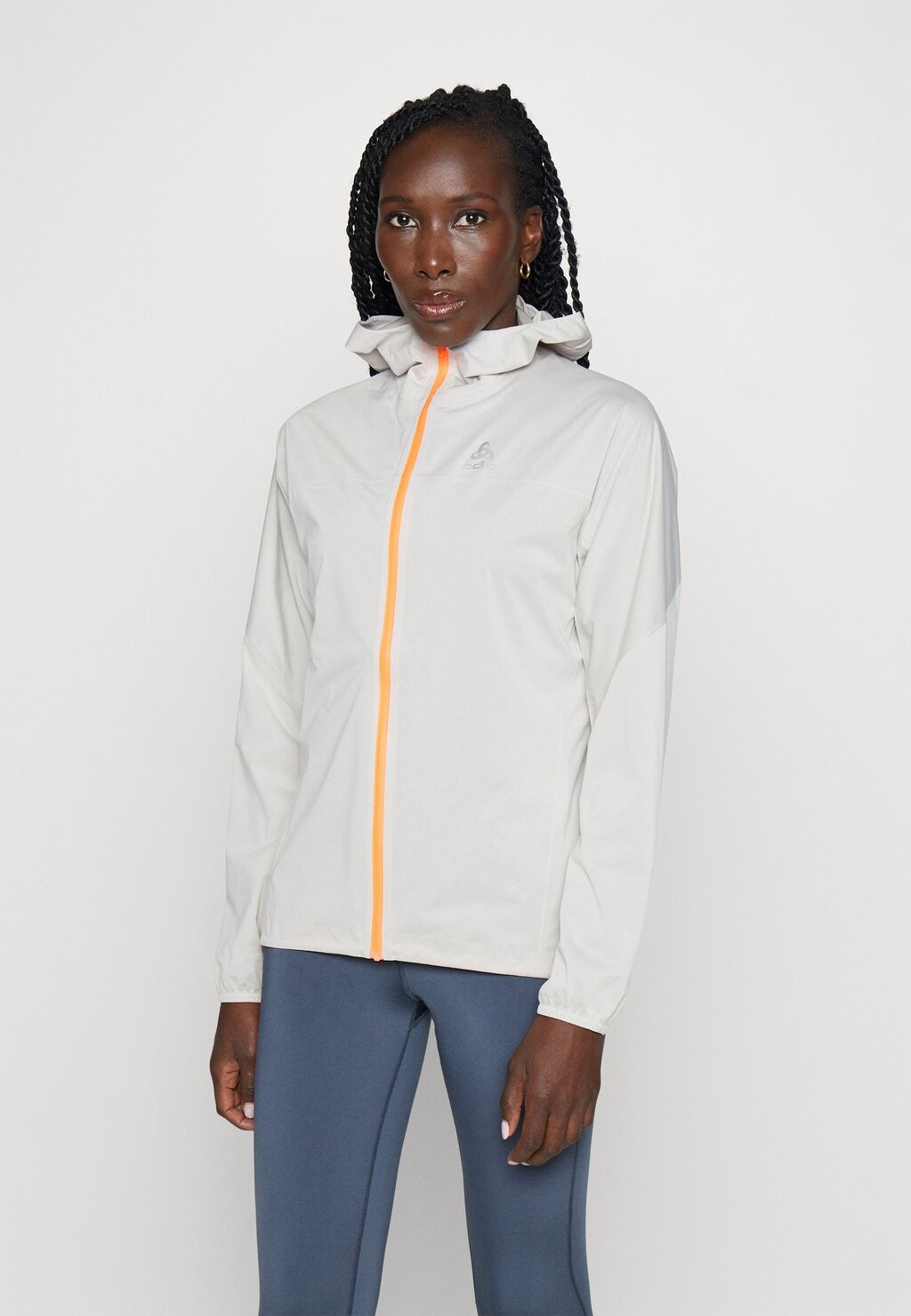 

Водонепроницаемая куртка ODLO WATERPROOF JACKET, цвет silver cloud/live wire