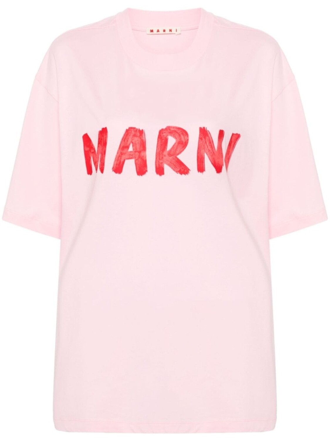 

Marni футболка с логотипом, розовый