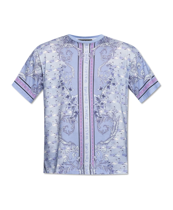 

Футболка с принтом Versace Jeans Couture, фиолетовый