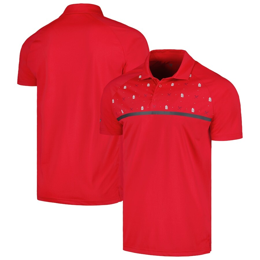 

Поло с коротким рукавом Levelwear St Louis Cardinals, красный