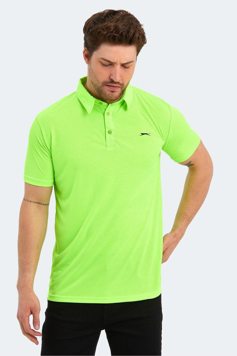 

Sloan Мужская футболка Неоново-Зеленый Slazenger, черный