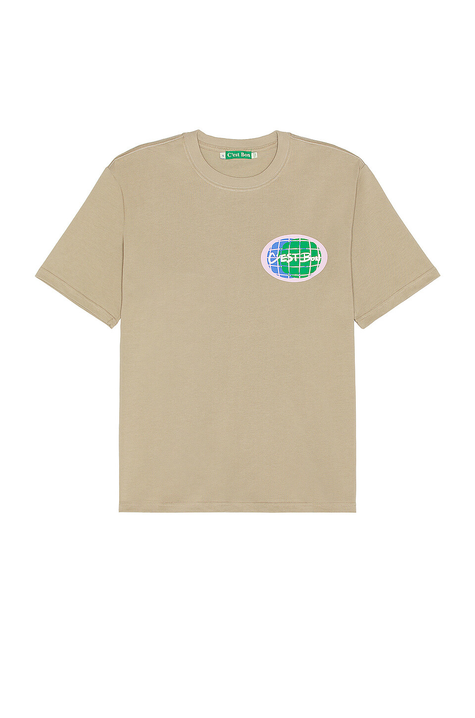 

Футболка Cest Bon Globe T-shirt, цвет Moonrock