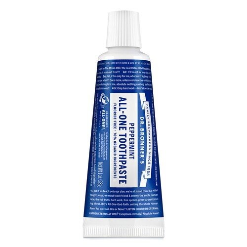 

Органическая зубная паста с перечной мятой 28 г/20 мл Dr. Bronner's