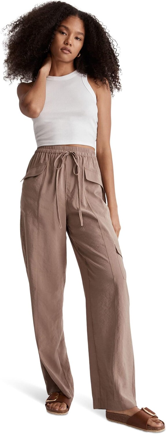 

ПРЯМЫЕ БРЮКИ-КАРГО Softdrape Madewell, цвет Light Umber