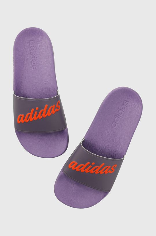 Шлепанцы adidas, фиолетовый цена и фото