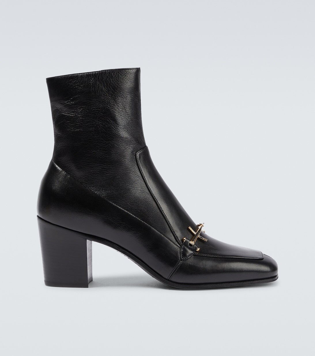 

Ботильоны Beau из кожи Saint Laurent, черный