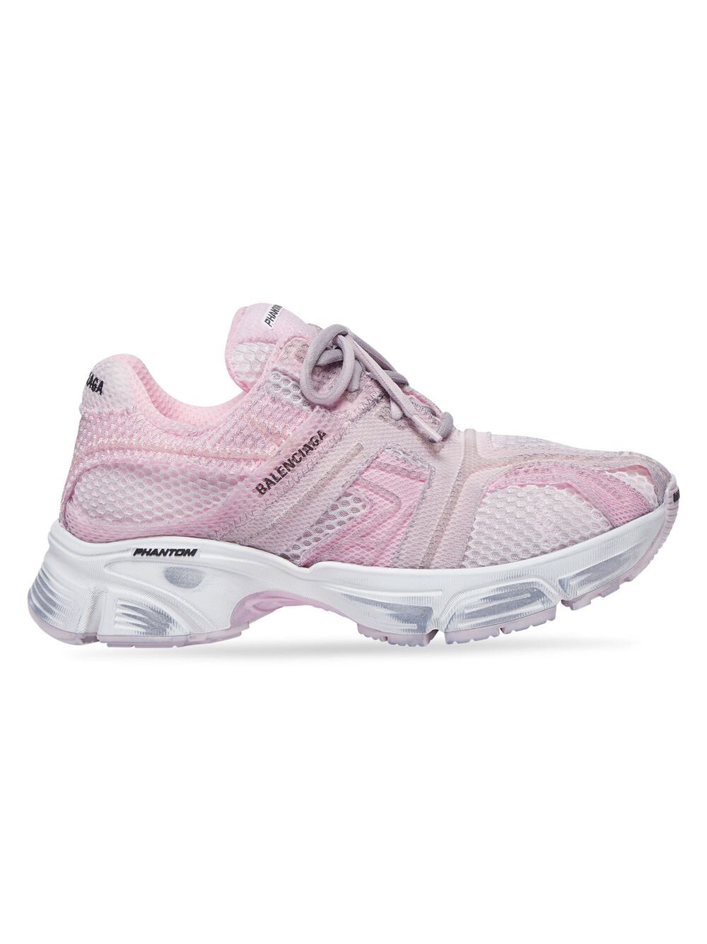 

Постиранные кроссовки Phantom Balenciaga, розовый