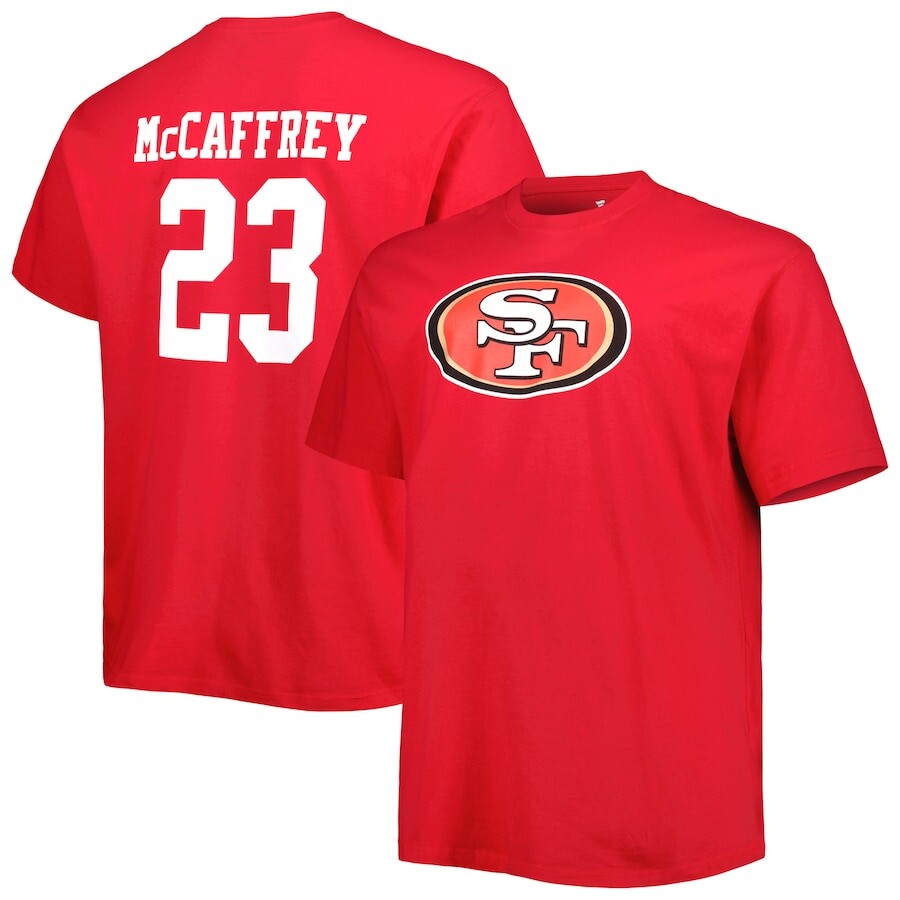 

Футболка с именем и номером Fanatics Branded San Francisco 49Ers, алый