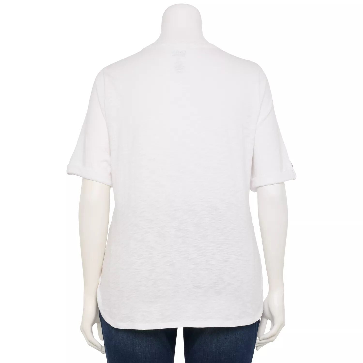 

Удобный топ Henley с язычками Plus Croft & Barrow Croft & Barrow, белый