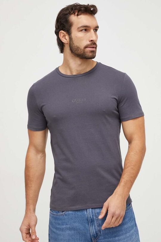 

Футболка из хлопка Guess, серый