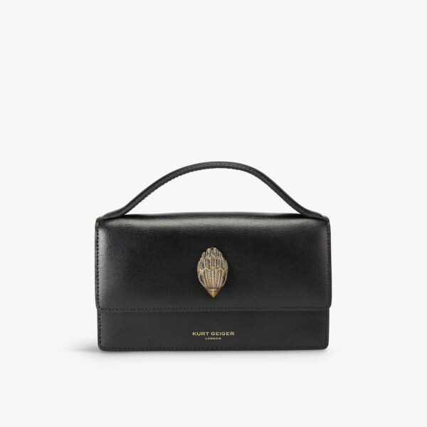 

Сумка Bond из кожи с верхней ручкой Kurt Geiger London, черный