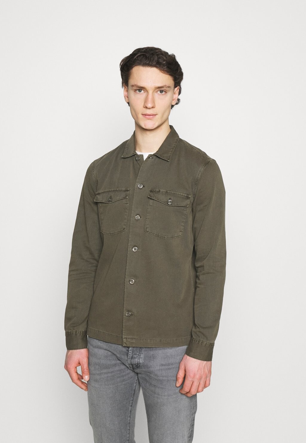 

Рубашка AllSaints, хаки