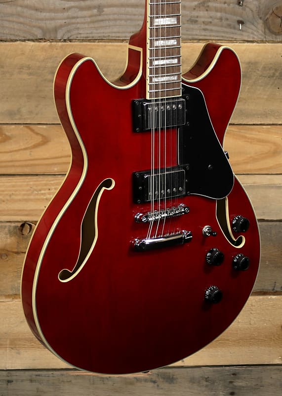 Электрогитара Ibanez AS7312 12-String Semi-Hollowbody Guitar Transparent Cherry Red