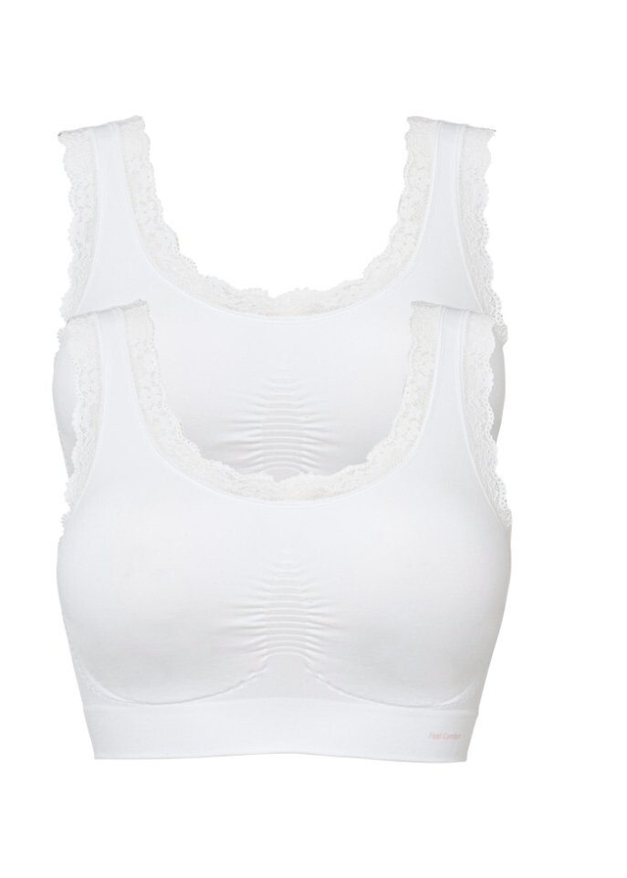 

Бесшовное бюстье feel comfort (2 шт) Bpc Bonprix Collection, белый