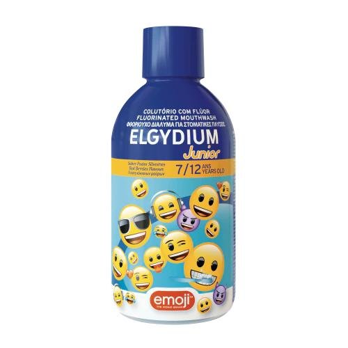 Жидкость с эмодзи Junior для детей 7-12 лет, 500 мл Elgydium