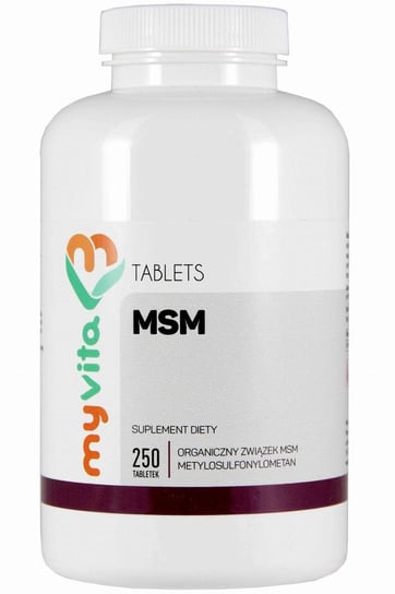 MyVita, Органическое соединение серы МСМ 500 мг, 250 таблеток myvita органическое соединение серы мсм 500 мг 100 таблеток